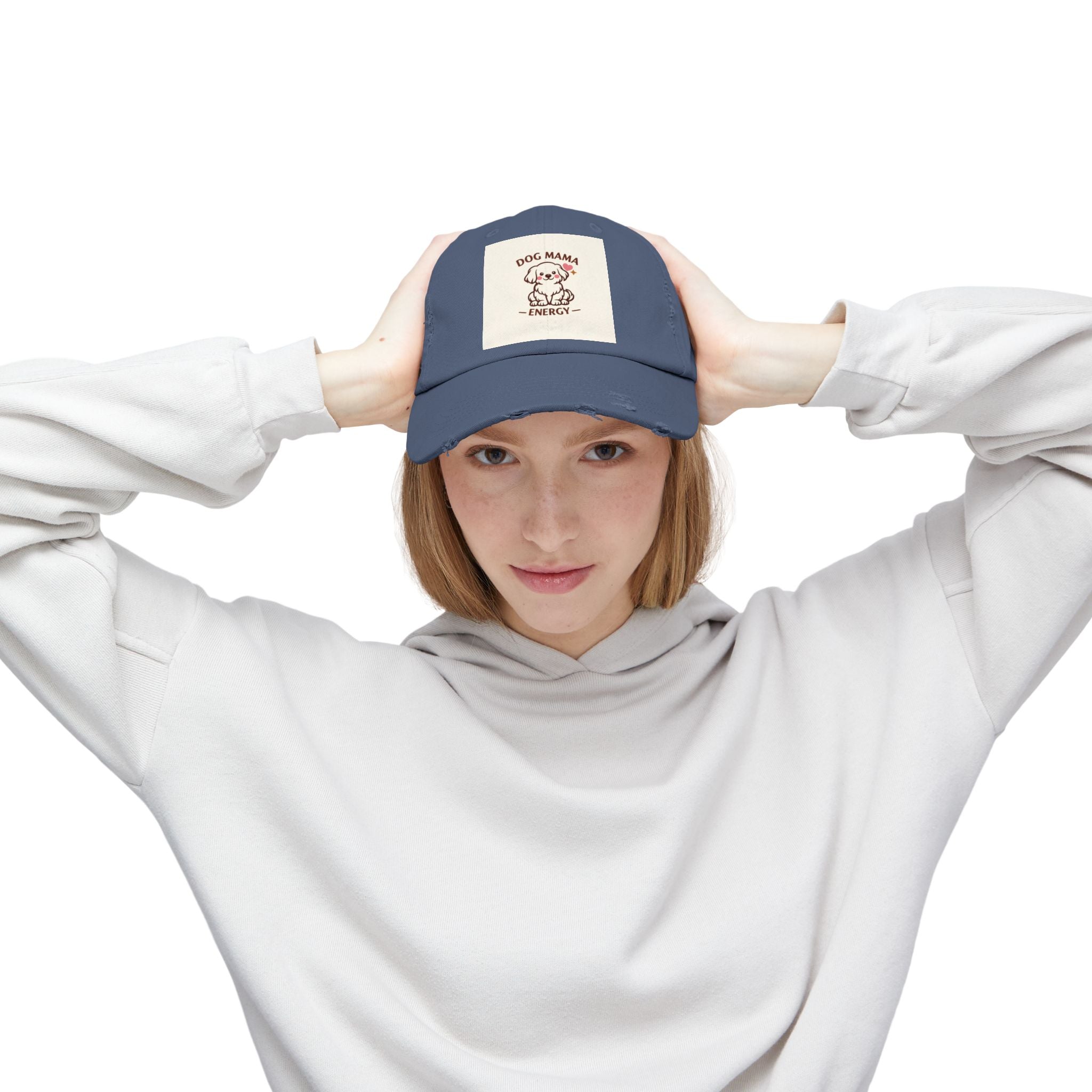 Dog Mama Energy Distressed Cap