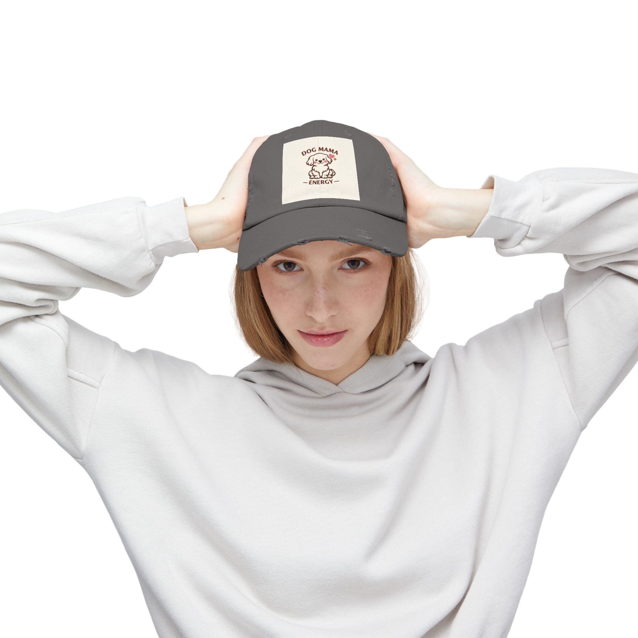 Dog Mama Energy Distressed Cap