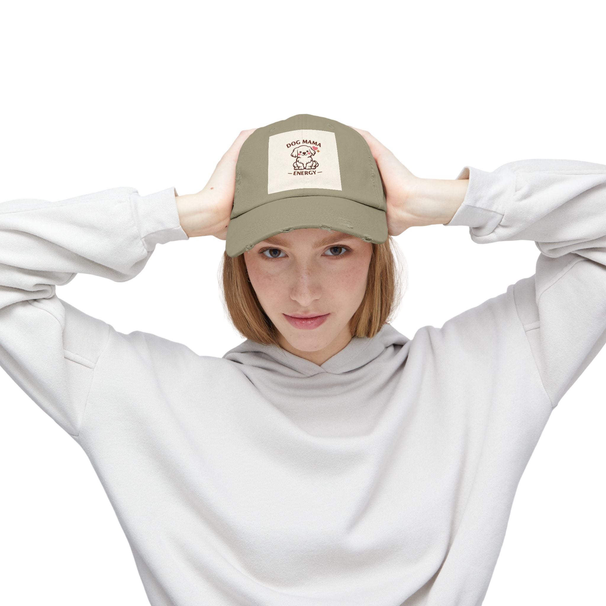 Dog Mama Energy Distressed Cap