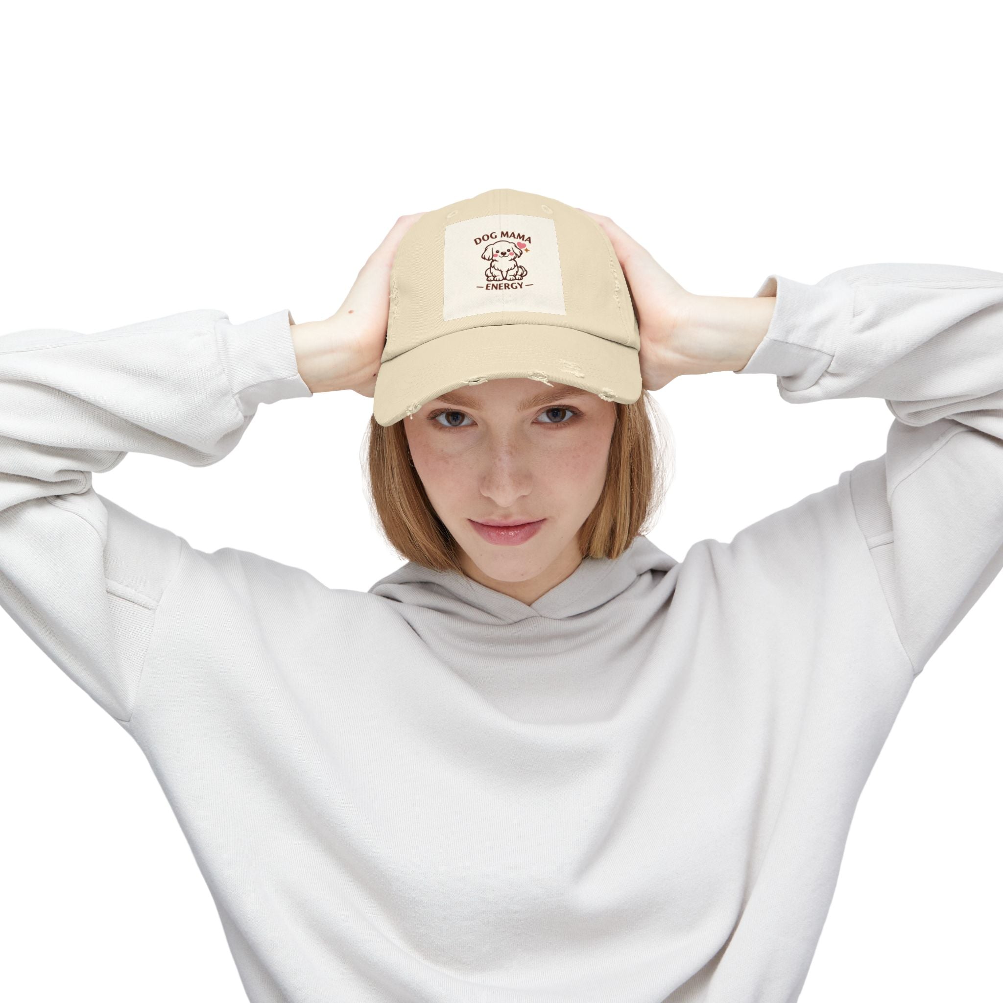 Dog Mama Energy Distressed Cap