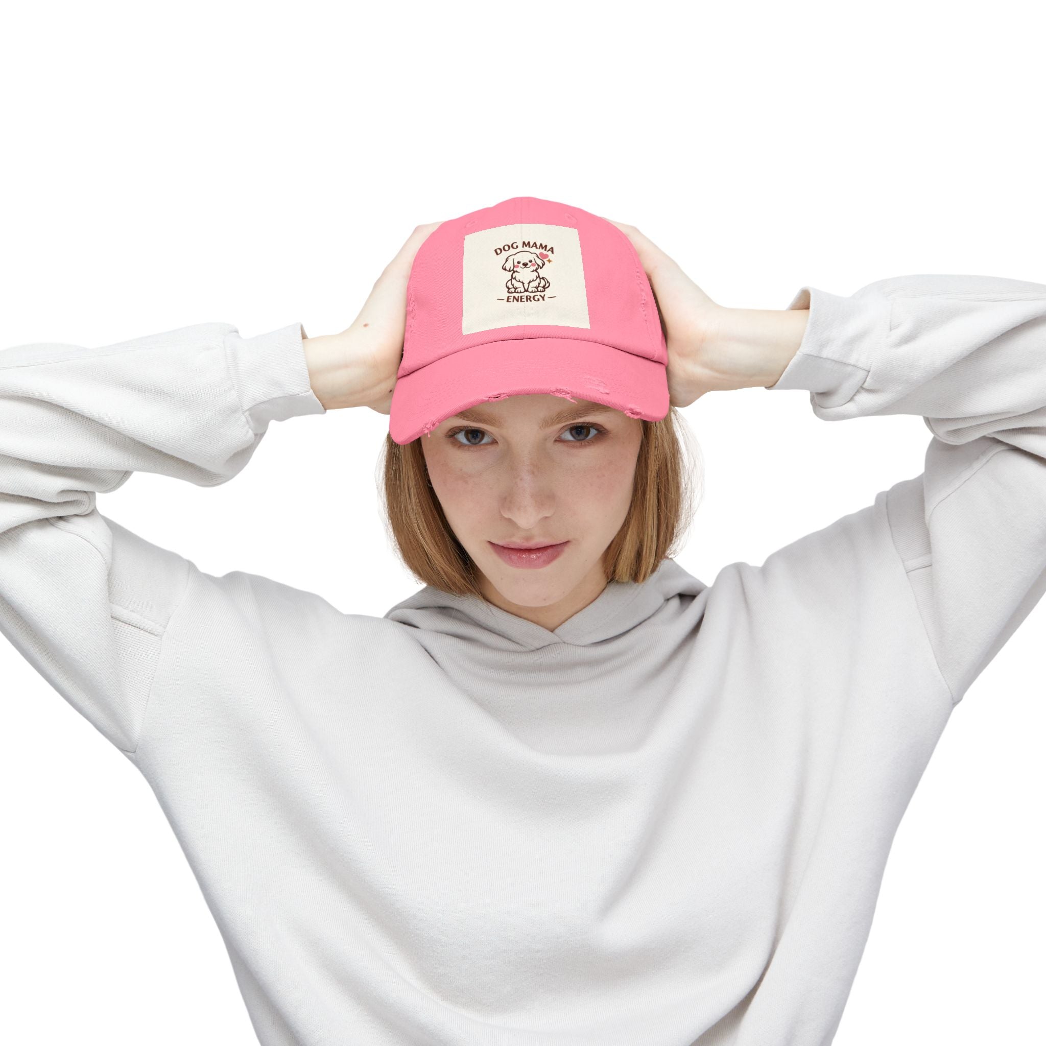 Dog Mama Energy Distressed Cap