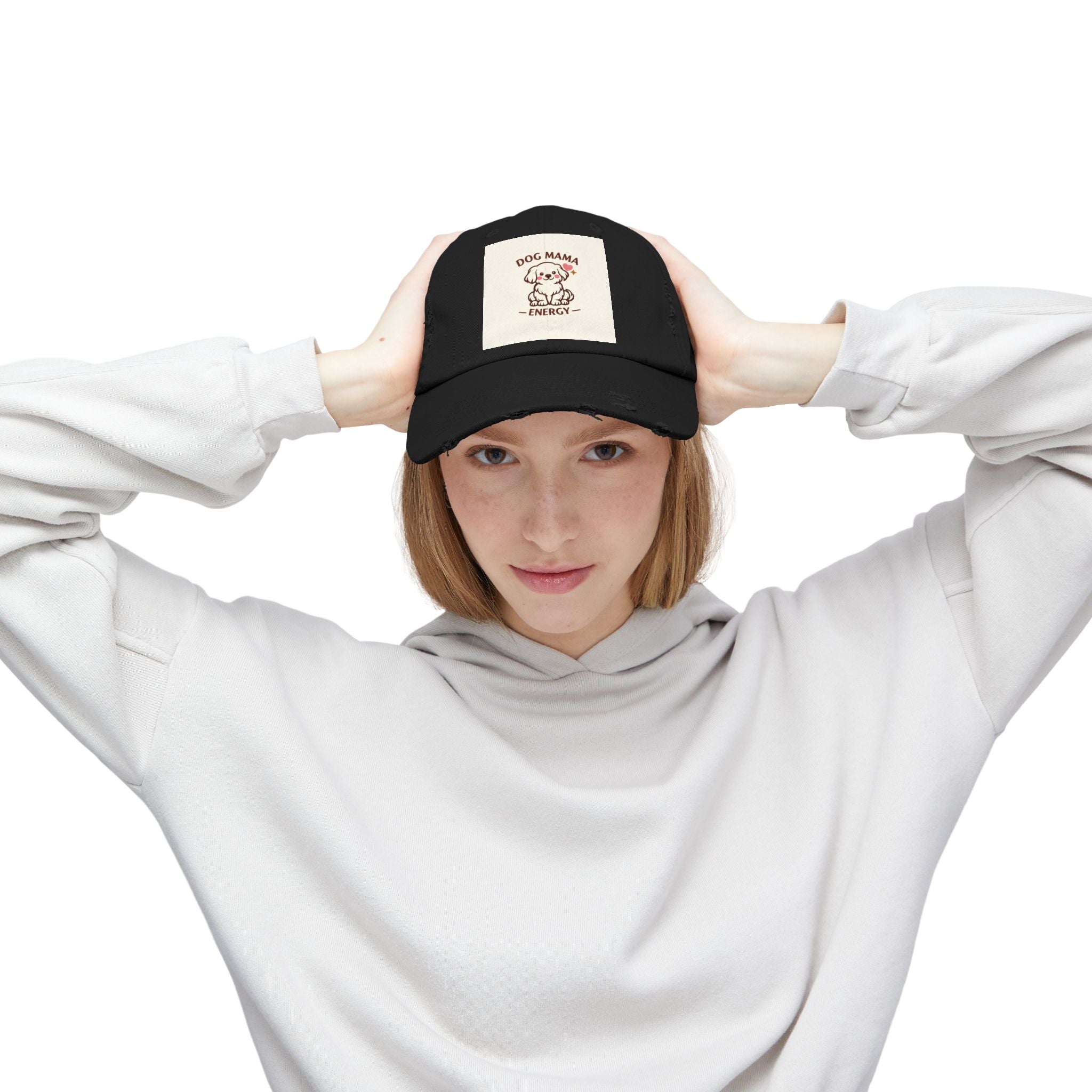 Dog Mama Energy Distressed Cap